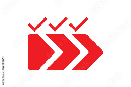 value chain business icon, solid monocolor vector design