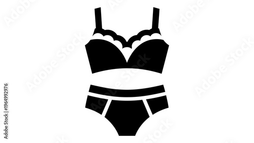 Lingerie lace set icon