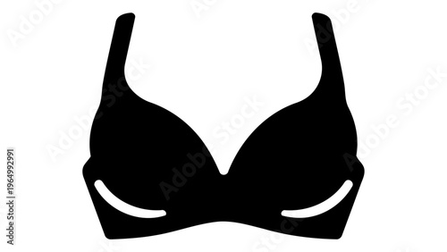 Push up bra icon isolated on white background