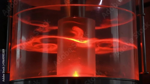 Chemical and Pharmaceutical Industry Mixing Process in Glass Tube