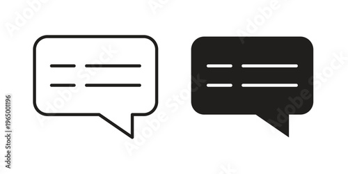 Subtitles icon in line design. icon for website design, mobile app, ui