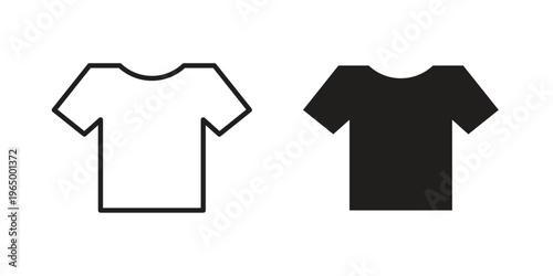 T shirt icon in line design. icon for website design, mobile app, ui