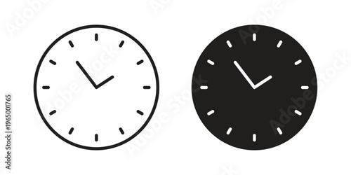 Time icon in line design. icon for website design, mobile app, ui