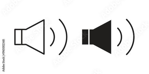 Volume icon in line design. icon for website design, mobile app, ui