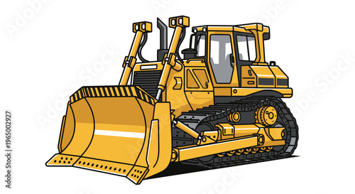 Heavy Duty Bulldozer Machine for Construction and Earthmoving Operations