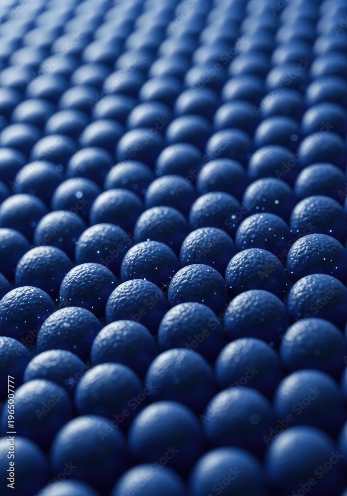 Obraz premium Rows of ripe blueberries create a rich blue textured background.