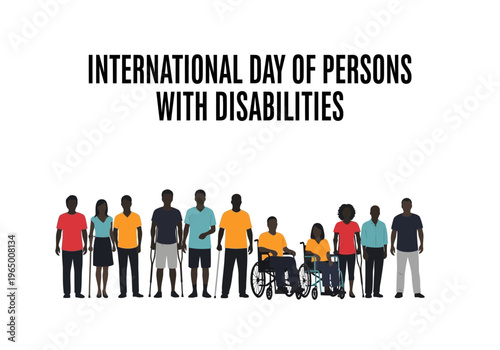 International day of persons with disabilities vector graphic