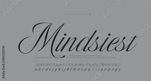 Elegant Italic Script Text Effect