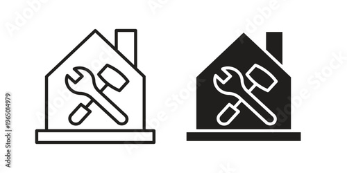 Construction icon for ui app design and web designs