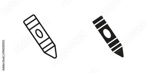 Crayon icon for ui app design and web designs