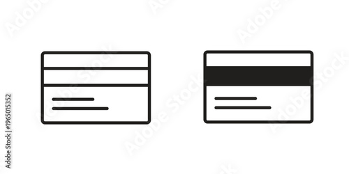 Credit card icon for ui app design and web designs