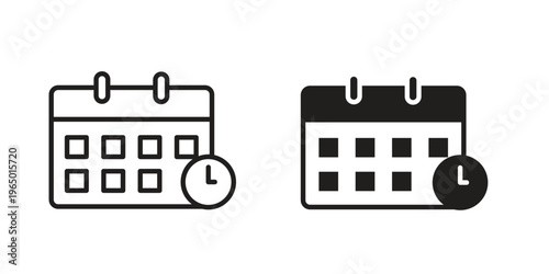 Deadline icon for ui app design and web designs