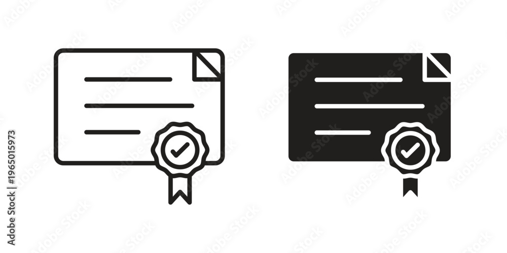 Obraz premium Diploma icon for ui app design and web designs