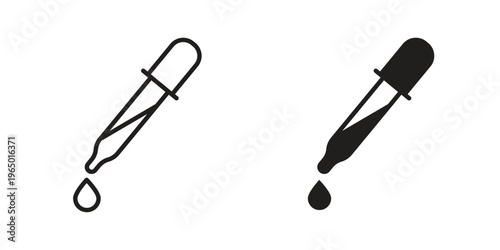 Dropper icon for ui app design and web designs