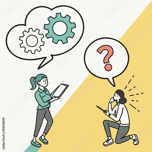 woman talks to man on phone with question and gear ideas