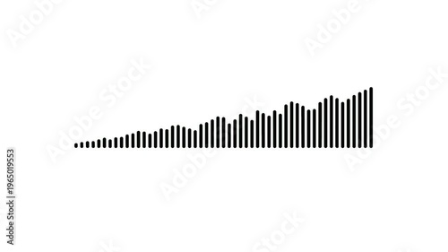 Audio sound waveform animation on a white background