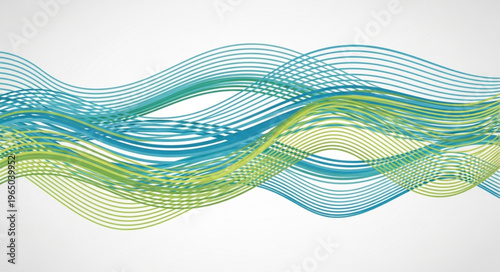 Wavy Lines Abstract Background.