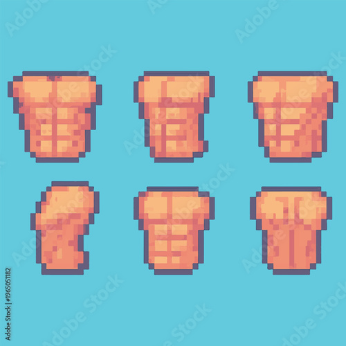 abs pixel art, eps 10 illustration