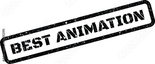 Foto Graphic illustration of a grunge rubber stamp containing the compelling words Be