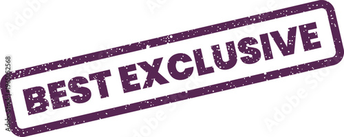 Fotografie Grunge effect rectangular stamp displaying BEST EXCLUSIVE for premium service or