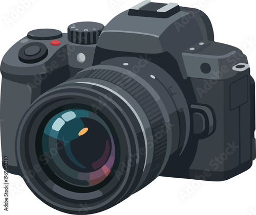 Camera Device Full Body Flat Illustration Vector Design