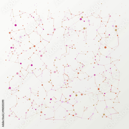 Wire Constellation abstract background with signal, futuristic, and galaxy elements; radial composition, cool palette, minimal mood.