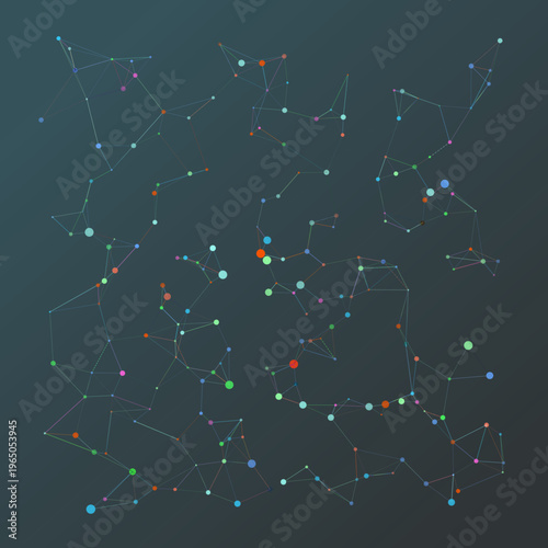 Wire Constellation abstract background with constellation, signal, and stellar elements; layered composition, monochrome palette, bold mood.