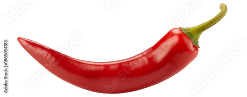 Red chili pepper hot pepper spice isolated on a transparent background
