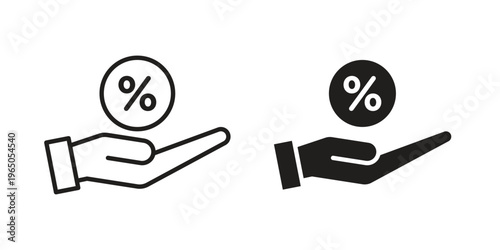 Commission icon in line design. editable stroke icon vector. EPS10