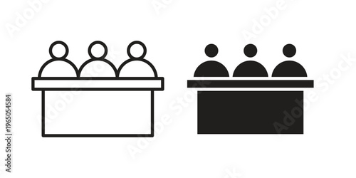 Committee icon in line design. editable stroke icon vector. EPS10