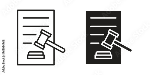 Corporative law icon in line design. editable stroke icon vector. EPS10