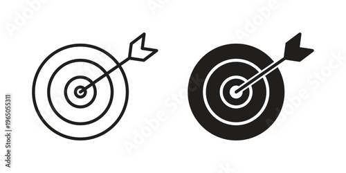 Dart icon in line design. editable stroke icon vector. EPS10