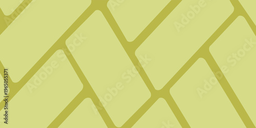 Soft Lime Green Tile Pattern. Abstract Minimalist Diagonal Grid Background for UI, Banner, or Web Template