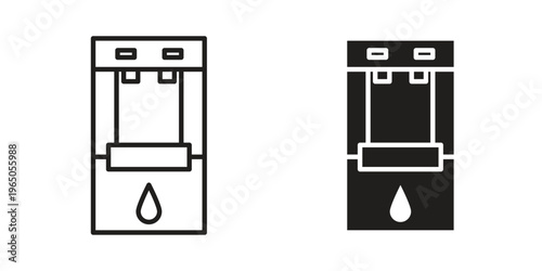 Dispenser icon in line design. editable stroke icon vector. EPS10