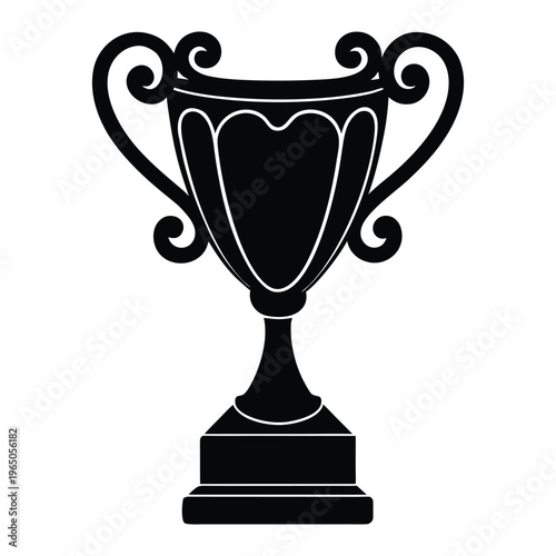 Foto Vintage Ornate Trophy Silhouette