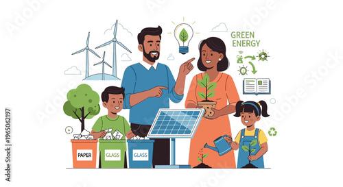 happy family at home