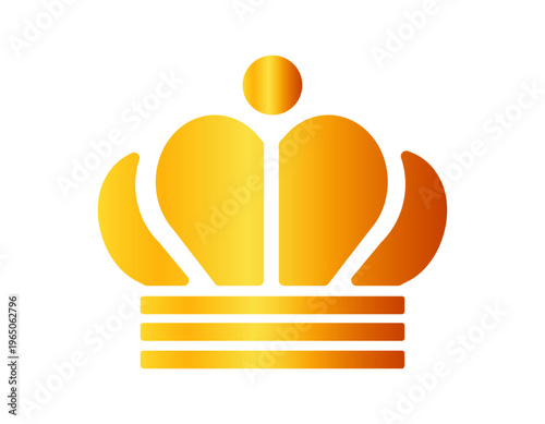 シンプルな王冠のイラスト　