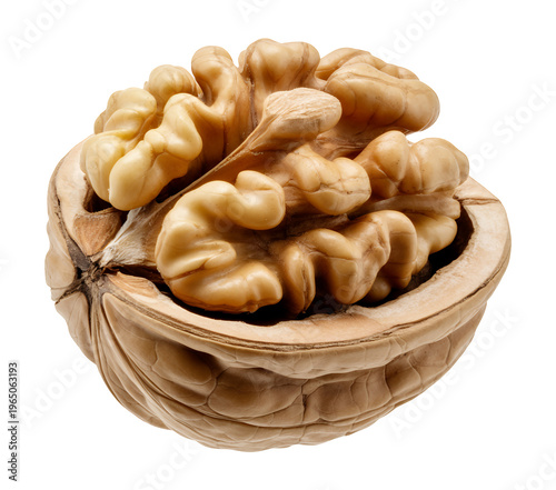 Walnuts in shell food healthy isolated on a transparent background