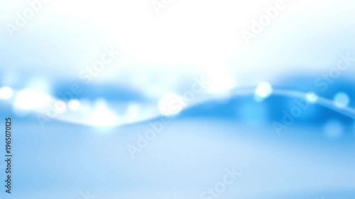 Abstract Soft Blue Light Background with Bokeh Effect for Modern Design, Presentation, or Wallpaper