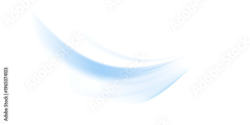 Blue shiny sparks of spiral wave. A curved bright line of speed is spinning. Shiny wavy path. Rotating dynamic neon circle. Magic blue swirl with highlights.