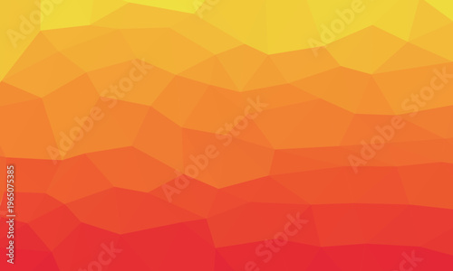 ポリゴン・幾何学グラデーション背景（黄色〜赤）