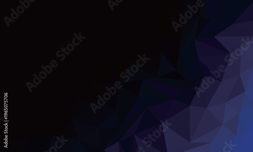 ポリゴングラデーションの背景・フレーム（ブルー）