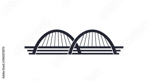 bridge illustration, arch bridge