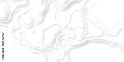 white topography map geography relief diagram texture design. Topography white background and black line world map texture design. Lines Topographic contour lines grid map seamless pattern.