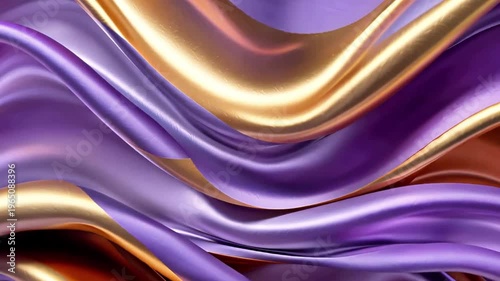 Smooth abstract purple silk background with flowing satin waves and a soft luxury fabric texture