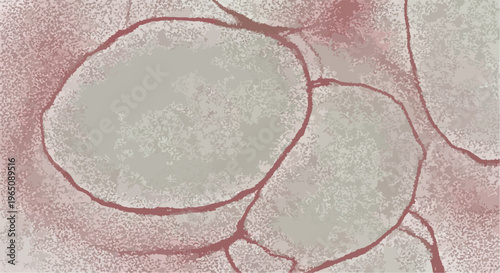 Ilustração científica de microrganismos celulares em close-up mostrando a estrutura da membrana plasmática e citoplasma em tons neutros.