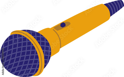 Microphone Cartoon Clipart for Podcast