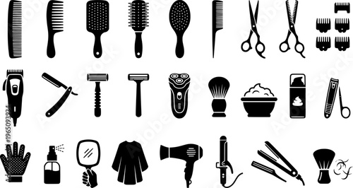 Pet grooming kit for professional fur removal and animal care
