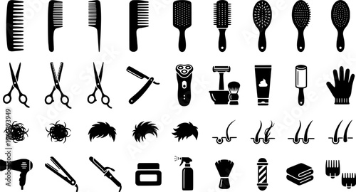 Pet grooming kit for professional fur removal and animal care
