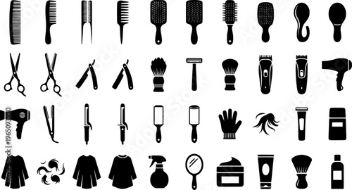 Pet grooming kit for professional fur removal and animal care
